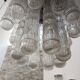 Chandelier and wall lights in Murano glass by Venini 1970s