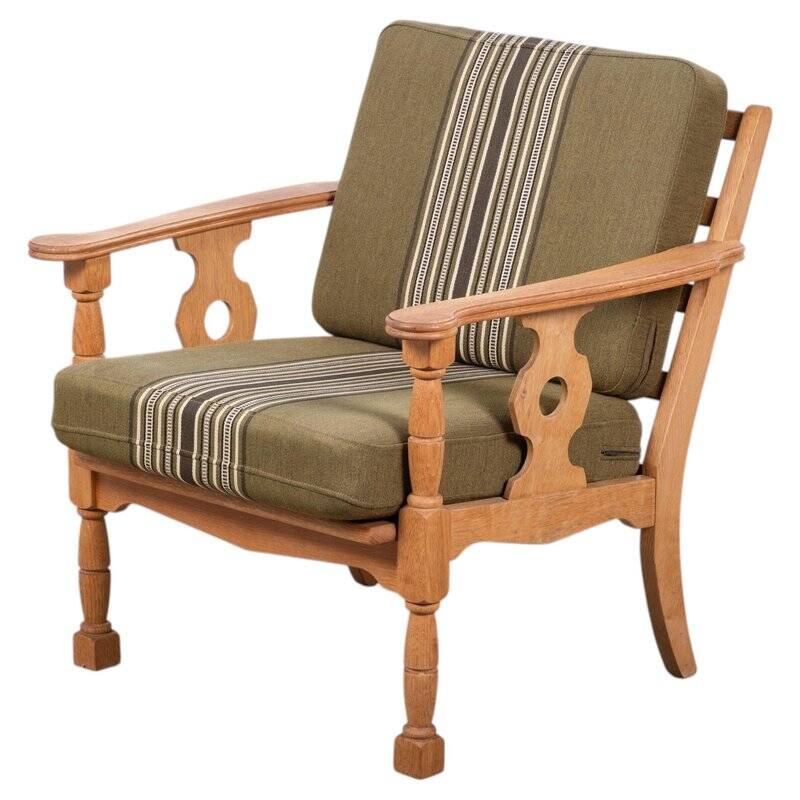 Vintage Oak Chair by Henning Kjærnulf, Denmark, 1960s