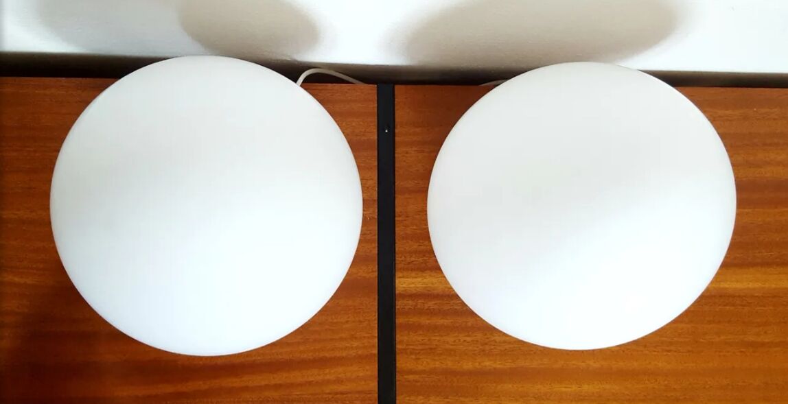 Opaline ovoid lamps