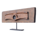 Sculpture Art Deco 1930 bois abstrait horizontale