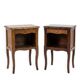 Paire de tables de chevet style Louis XV en chêne