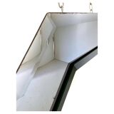 Miroir octogonal vintage en verre biseauté, Italie années 60