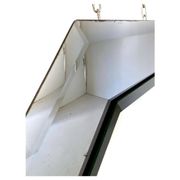 Vintage octagonal mirror in beveled glass, Italy 1960 's