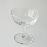 8 old champagne glasses vintage model in cut glass