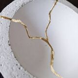 Kintsugi-inspired concrete cup