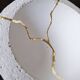 Kintsugi-inspired concrete cup