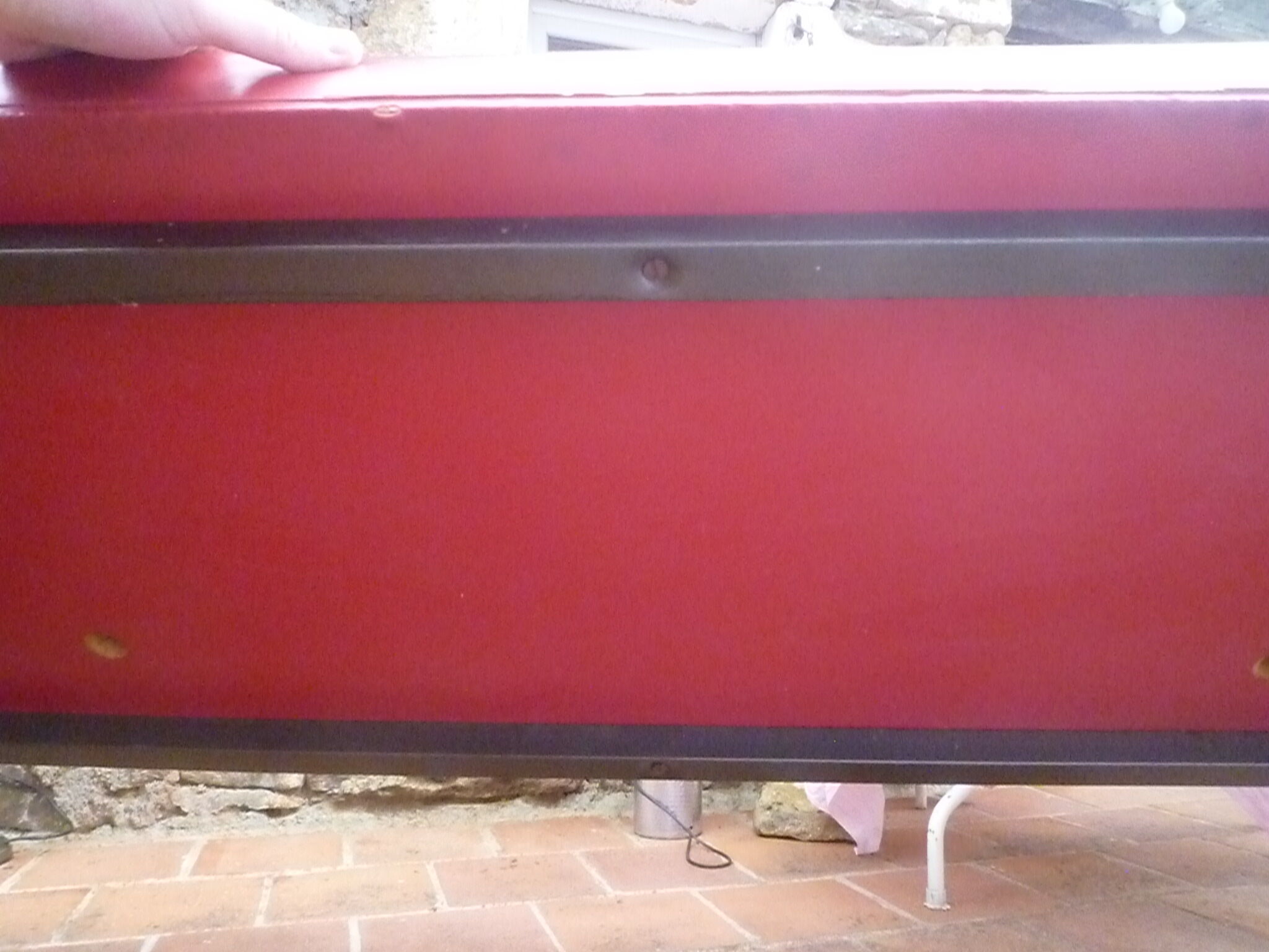Banquette vintage vinyl années 1960