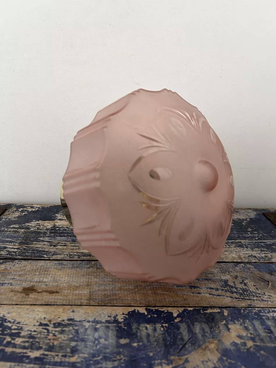 Pink Art Deco wall or ceiling light