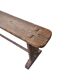 Banc de bistro en bois français ancien, datant d'environ 1850