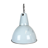 Industrial Grey Enamel Pendant Lamp, 1960s