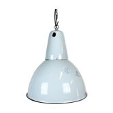 Suspension industrielle en émail gris, années 1960