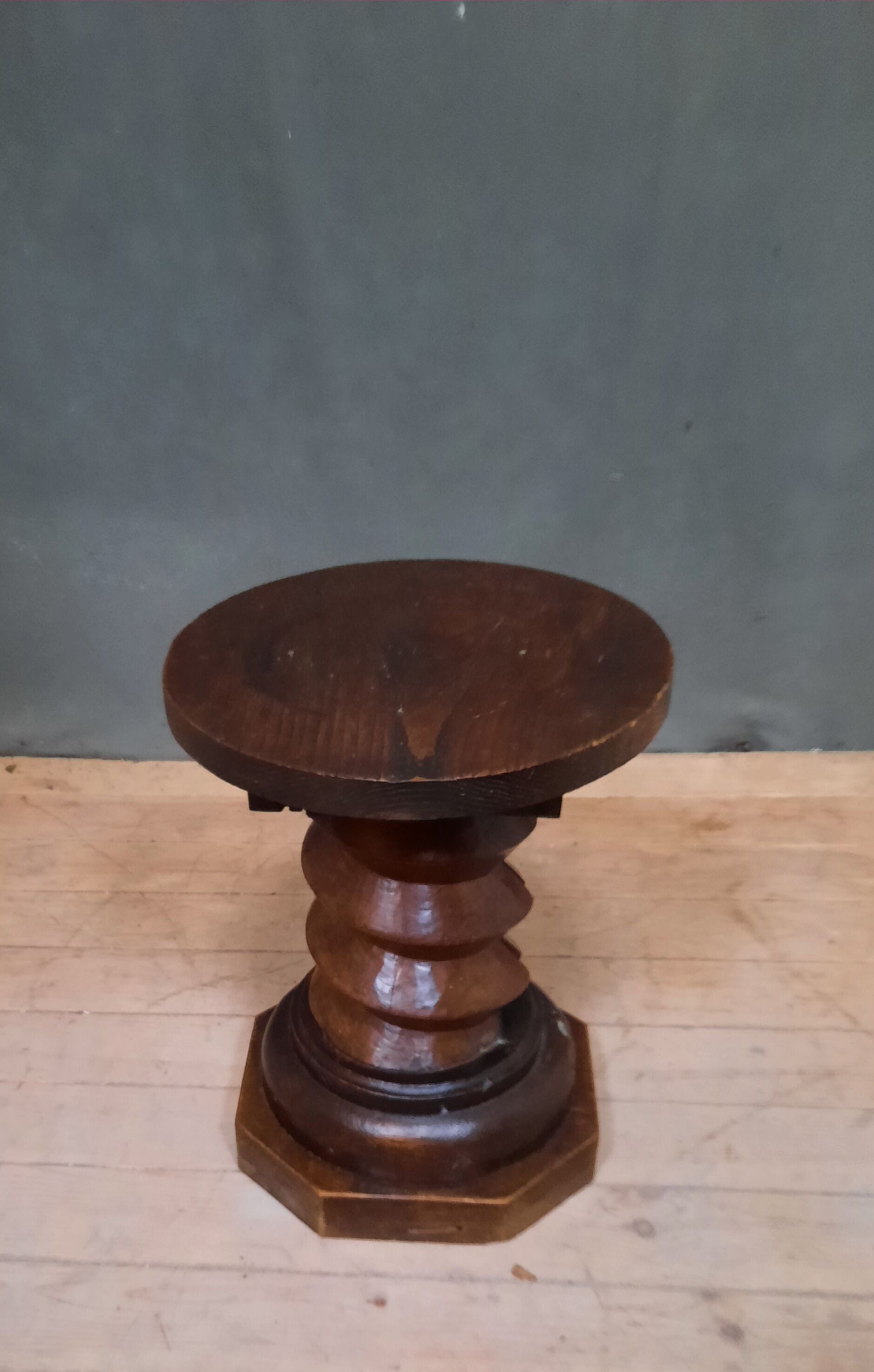 Press screws mounted in coffee table