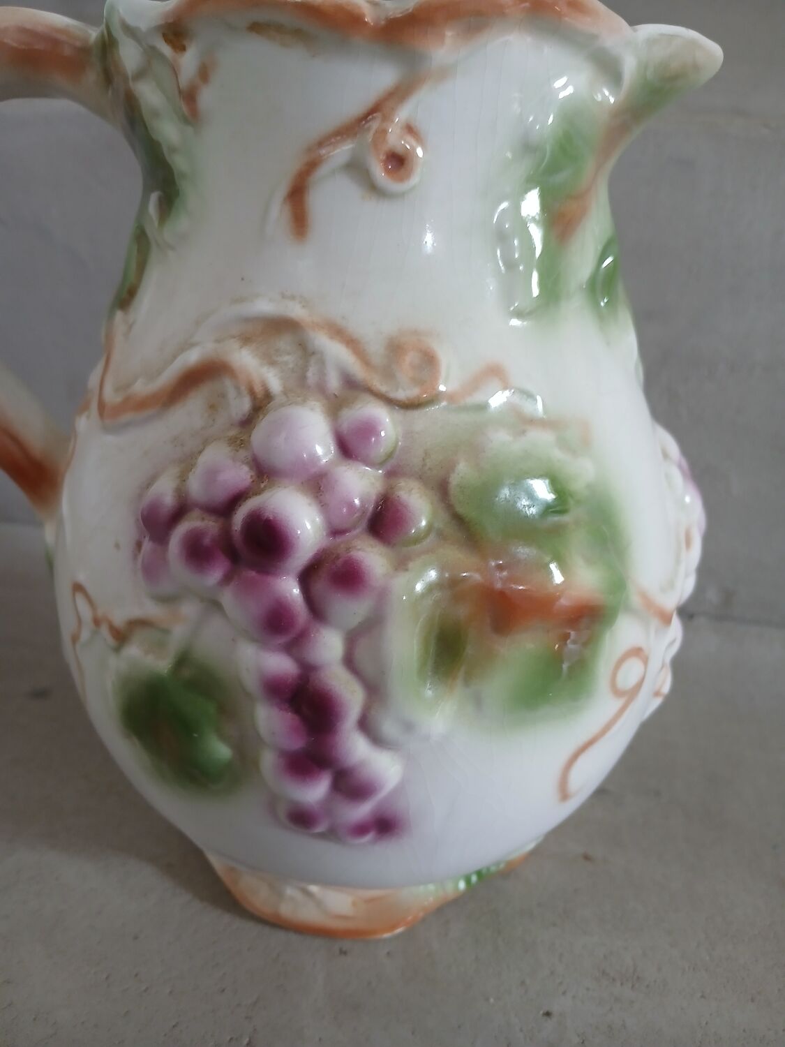 Antique jug in slipware