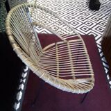 Chair rattan metal legs