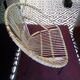 Chair rattan metal legs