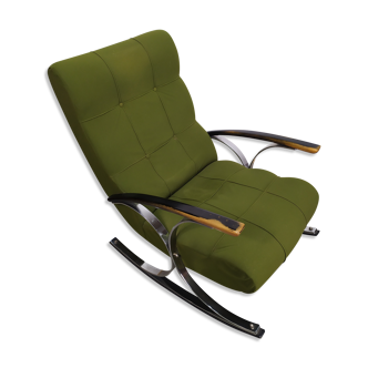 Rocking Chair Rocking Chair - Chrome - Green - Vintage