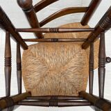 Chair in beech and straw
