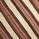 Vintage Kilim Strié Crème & Terracotta, Petit Tapis Boho 104x64 cm
