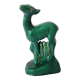 Figurine zoomorphe art déco faon vert