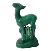 Figurine zoomorphe art déco faon vert