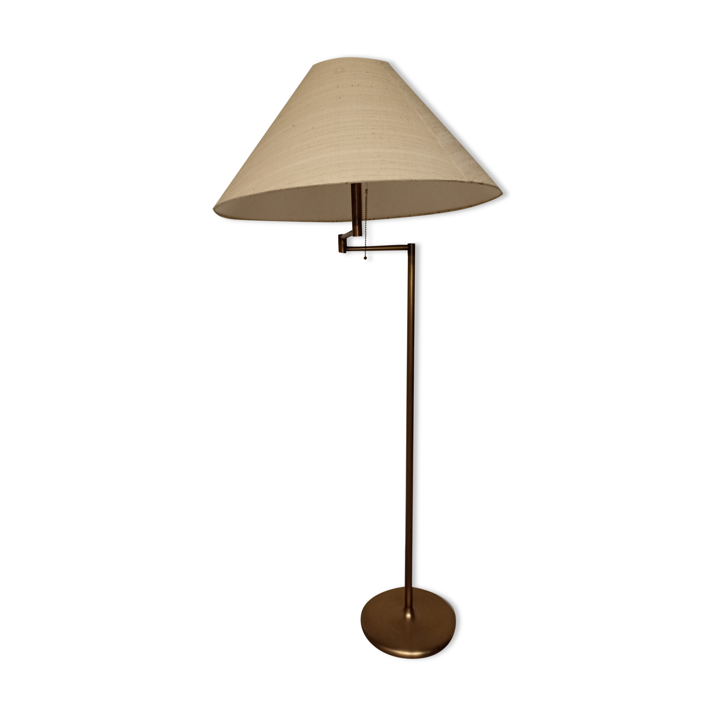 Brass articulated floor lamp