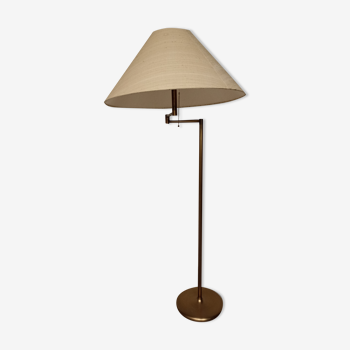 Brass articulated floor lamp