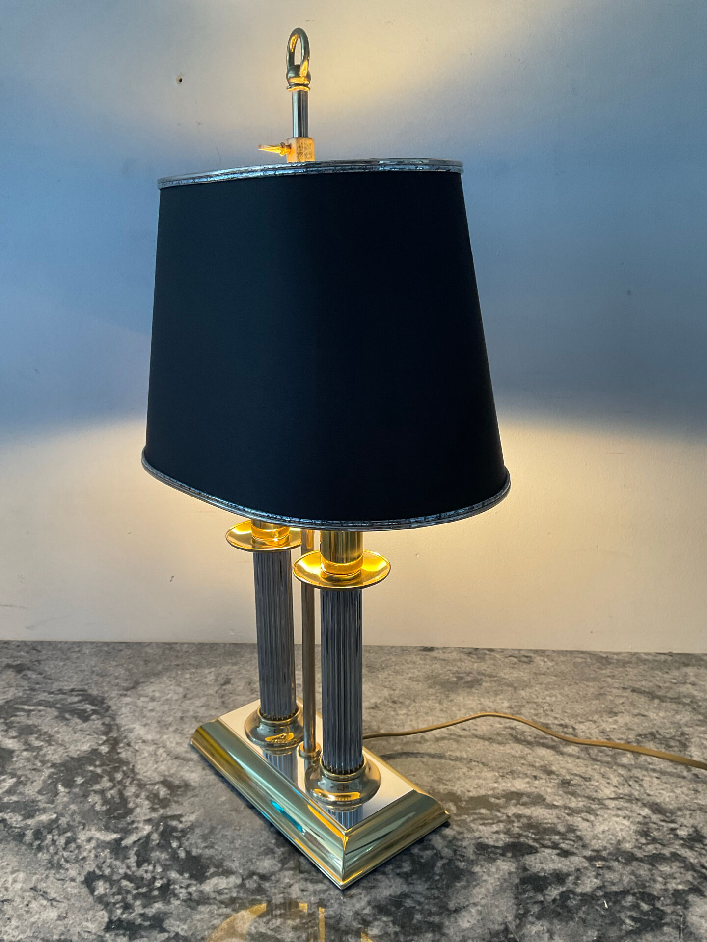 Hollywood Regency bouillotte lamp from the 1970s.