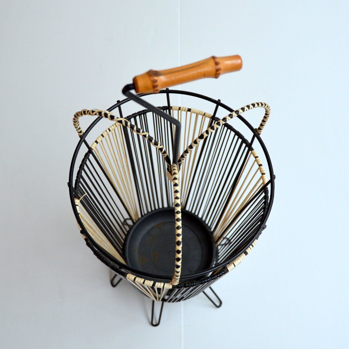 Vintage scoubidou umbrella holder 1950s