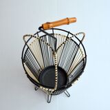 Vintage scoubidou umbrella holder 1950s