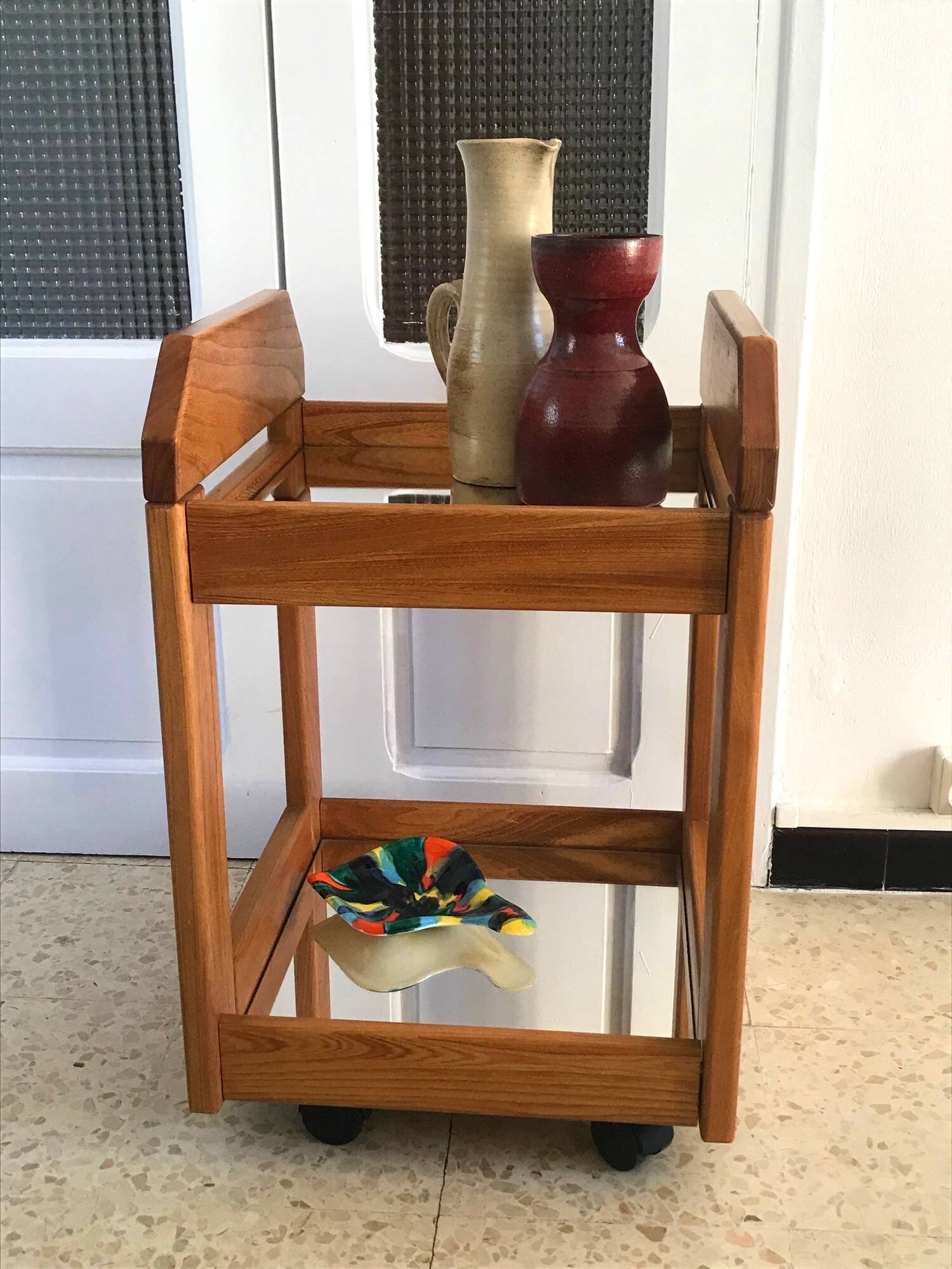Vintage elm trolley from the 80s