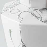 Lampe de table Art Déco vintage par Royal Delft, céramique peinte à la main