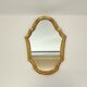 Wall mirror with gilded wooden frame 32 cm X 22 cm