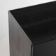 Vintage minimalist sideboard. Solid oak wood. Mid 90s.