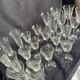 Lot de 37 verres cristal année 50