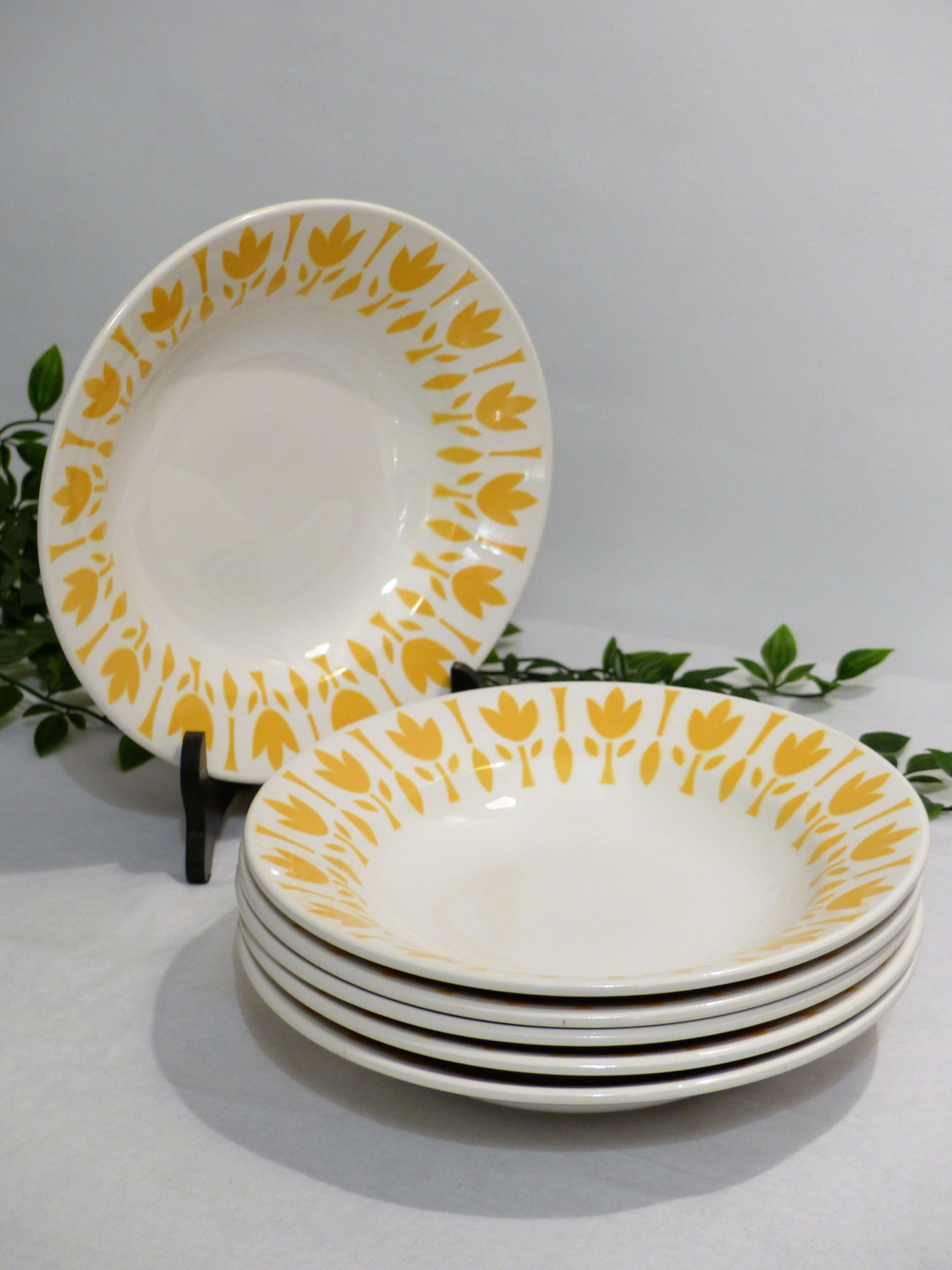 6 plates Lily Diguoin Sarreguemines