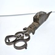 Old iron speckle - Extinguisher candle church Candlestick 19th century