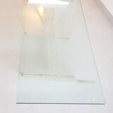 Glass and plexiglass coffee table 1970