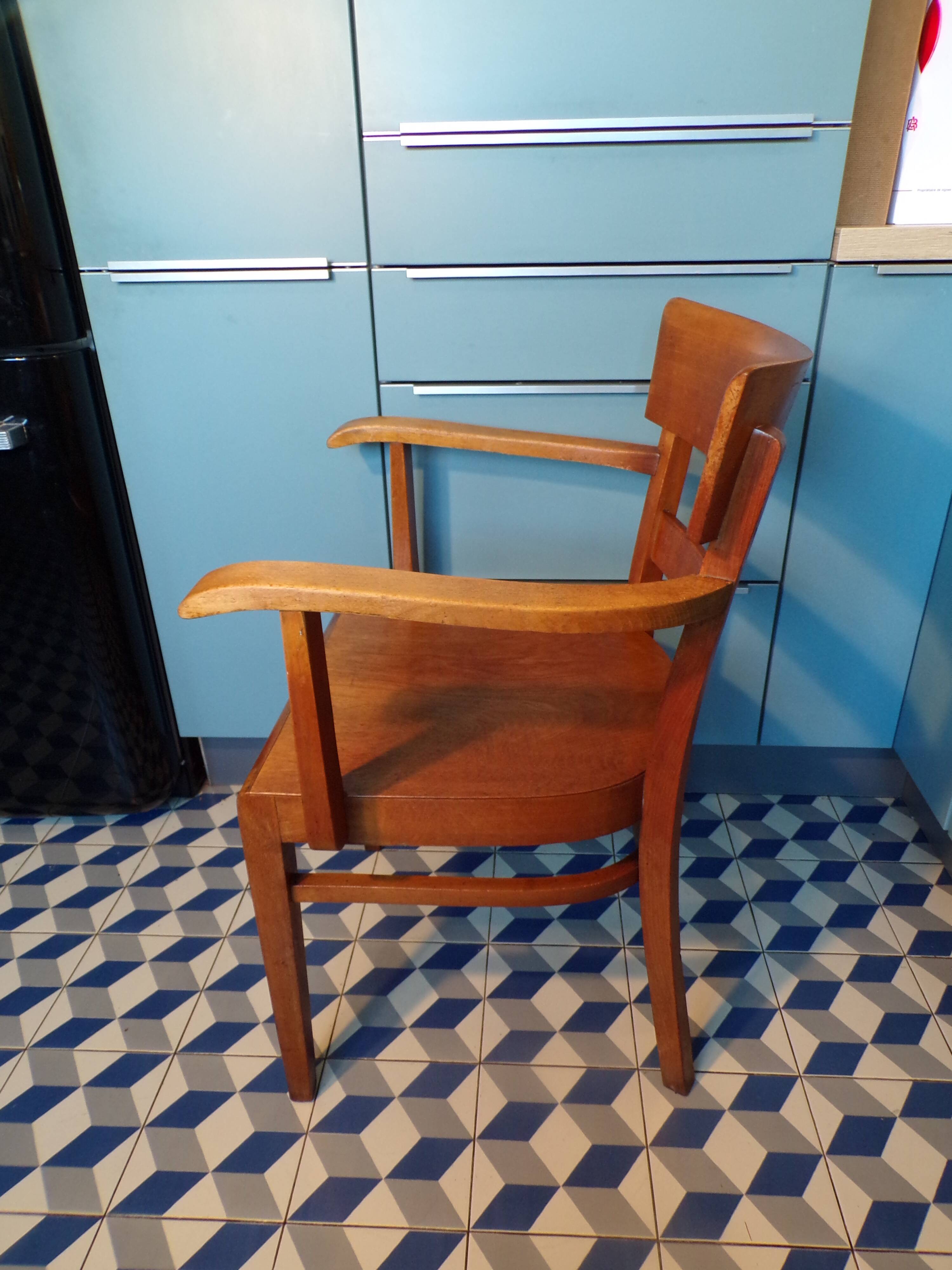 Antique wooden office chair