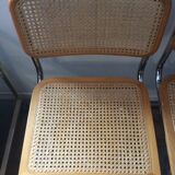 Lot of 4 chairs Marcel Breuer Cesca B32