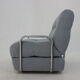 1970s convertible chrome armchair in bouclé ,czechoslovakia