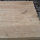 Massive chestnut farm table raw wood