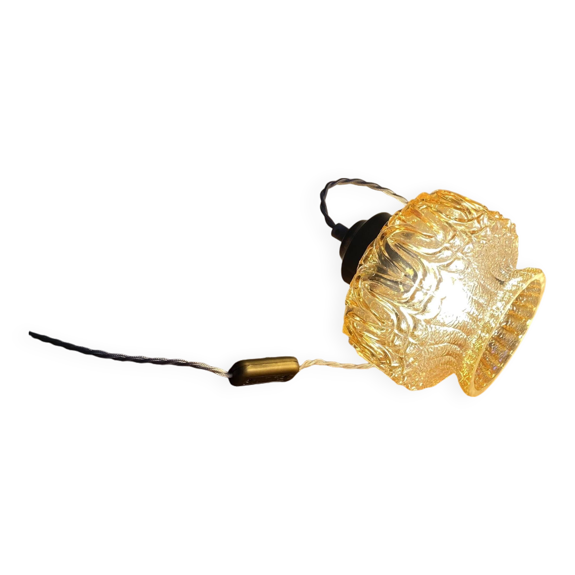 Old tulip hanging lamp vintage lighting LAMP-7376