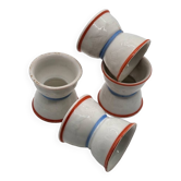 Coquetier diabolo en porcelaine, ensemble de 4
