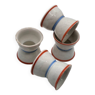 Porcelain diabolo egg cup, set of 4