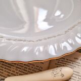 Round dish, hard porcelain, Rheinpfalz, Germany