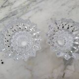 Pair of crystal candlesticks