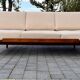Canapé daybed en noyer et tissu bouclé par jitona sobeslav, vintage tchèque 1960s