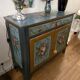 Italy 19th century: Venetian sideboard with hand-painted decorations.