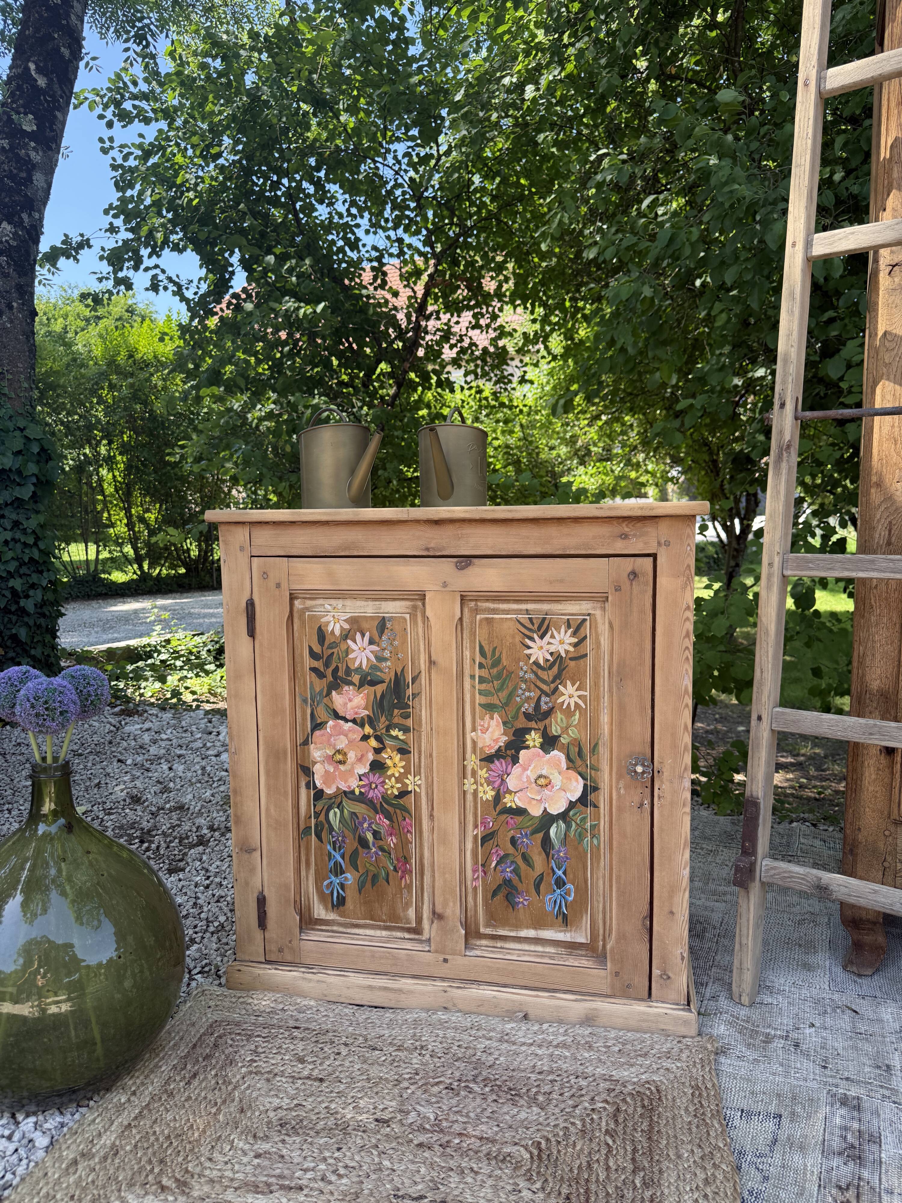 Antique confiturier, renovated wood