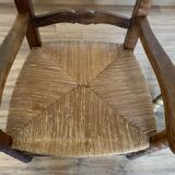 2 mulched armchairs in turned wood